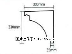 产品分解图型 - 檐口线，型号：SX311-YK-2，规格：300x330mm(2) - 乌海三象EPS建材 wuhai.sx311.cc